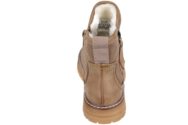 5TH AVENUE VINTERSTØVLE I BEIGE PU