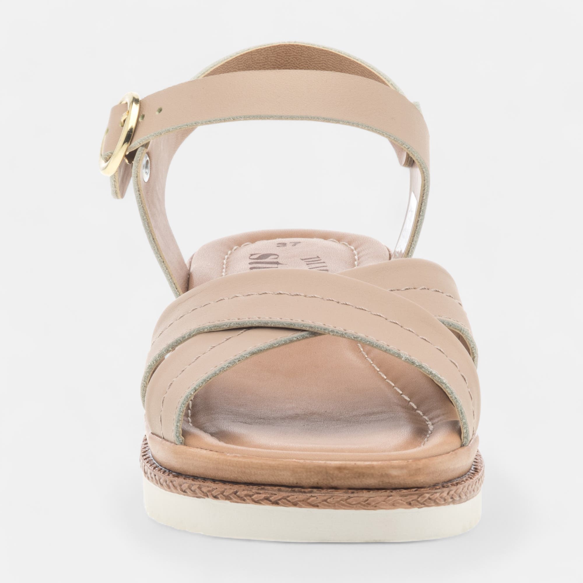 Sandales Femme en cuir neutre