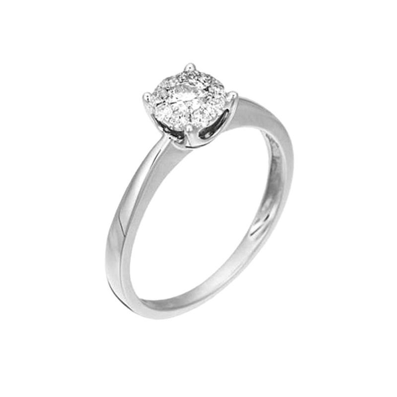 Bague Luciana Or Blanc et Diamants