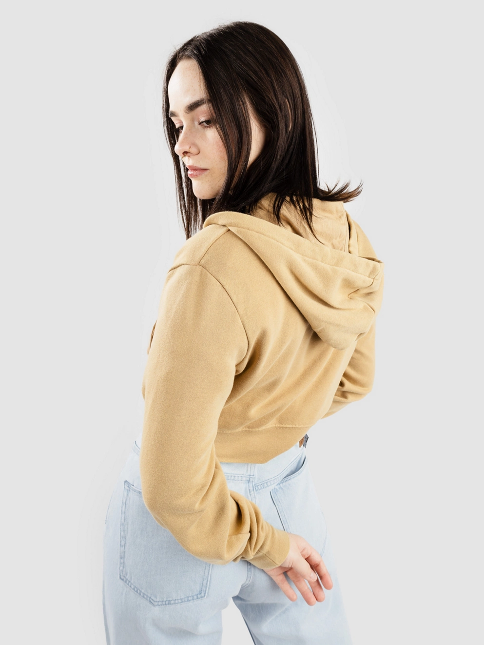 Zine Kya Solid Shopping Bag Zip Hoodie incense