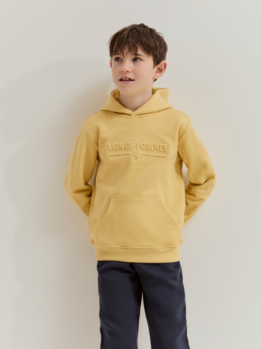 Sweatshirt de algodão com capuz