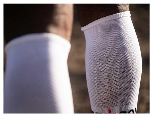 Paire de Chaussettes de compression Compressport Full Socks Run Blanc