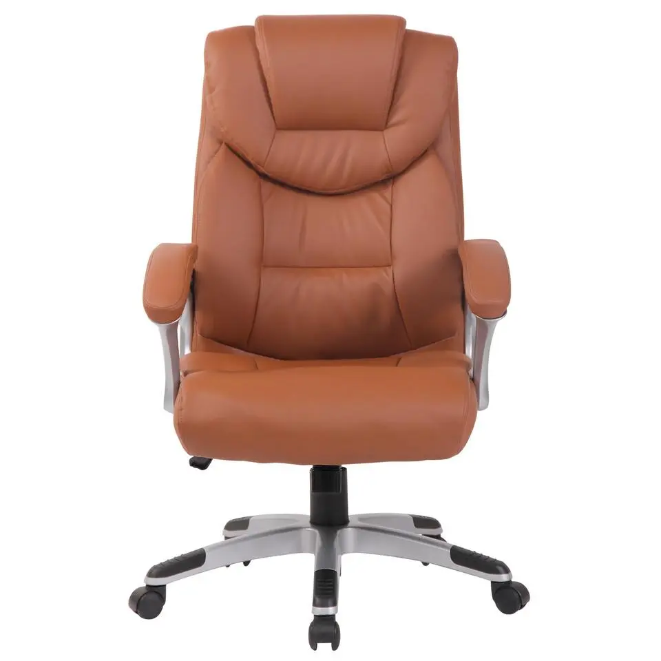 CLP Bureaustoel Texas V2 grijs Frame - Kunstleer - licht bruin