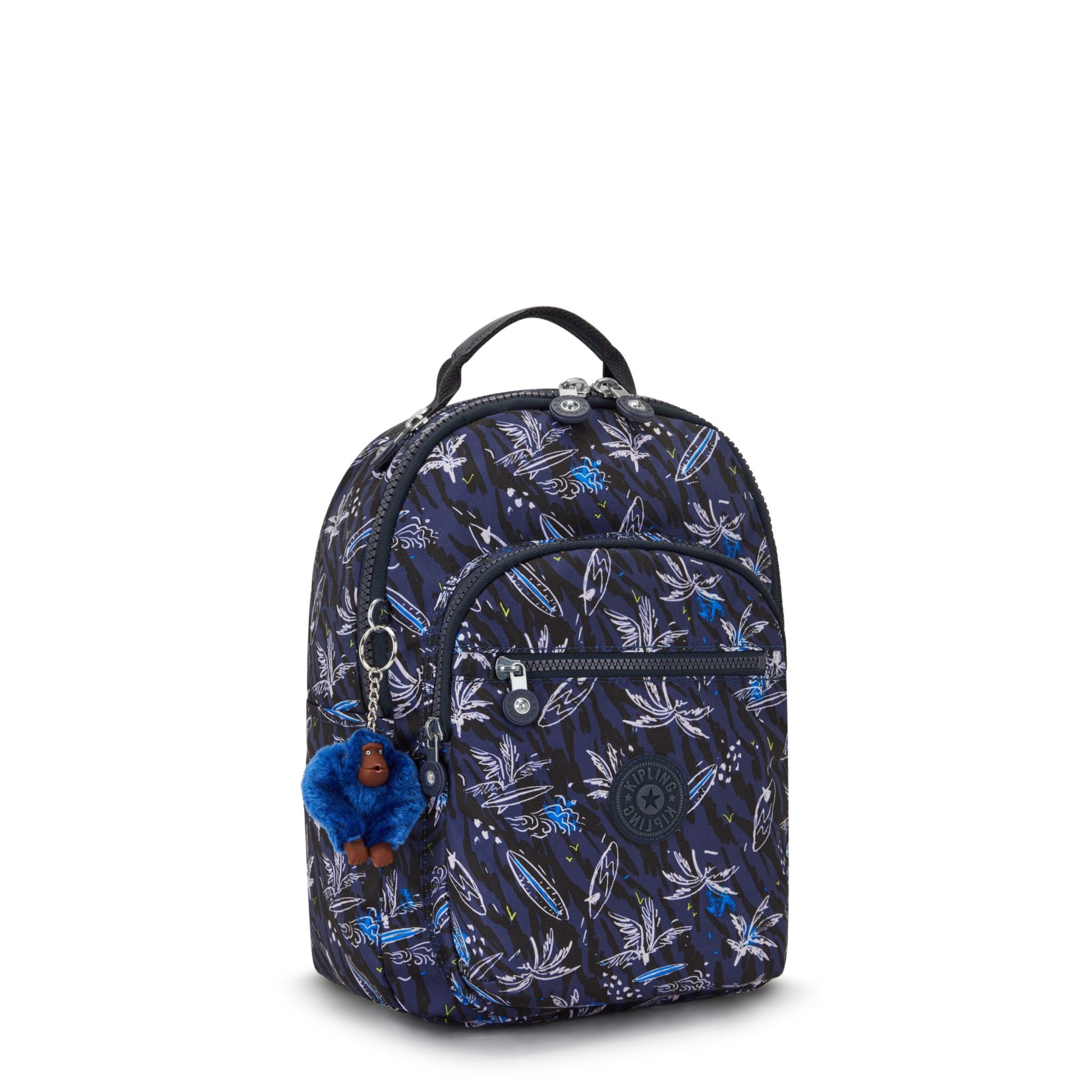 SEOUL S Petit Sac à Dos avec Compartiment pour Tablette - Surf Sea Print