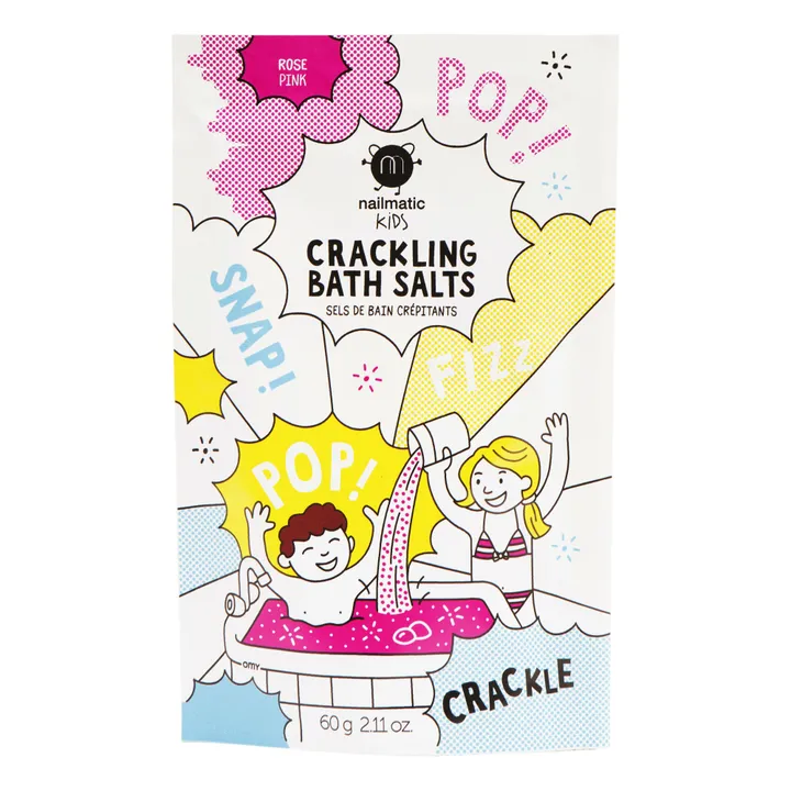 Nailmatic Kids Sel de bain crépitant - 60 g | Rose