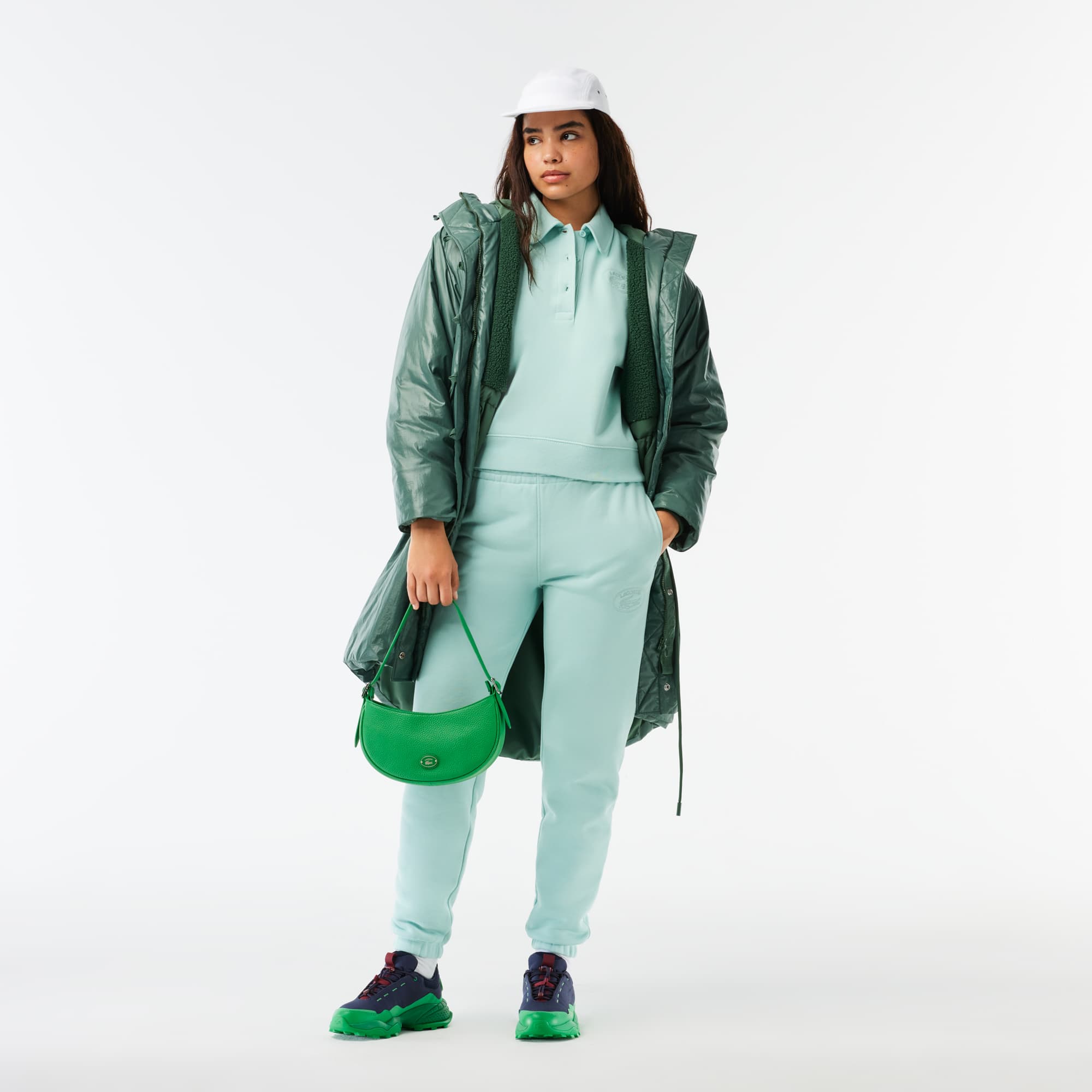 Pantalon de survêtement Jogger avec broderie Pantalons de survêtement - Vert - Lacoste - Femme