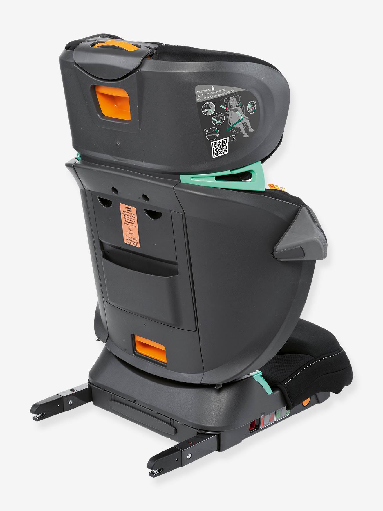 Cadeira auto dobrável Chicco Fold&Go i-Size, preta lisa