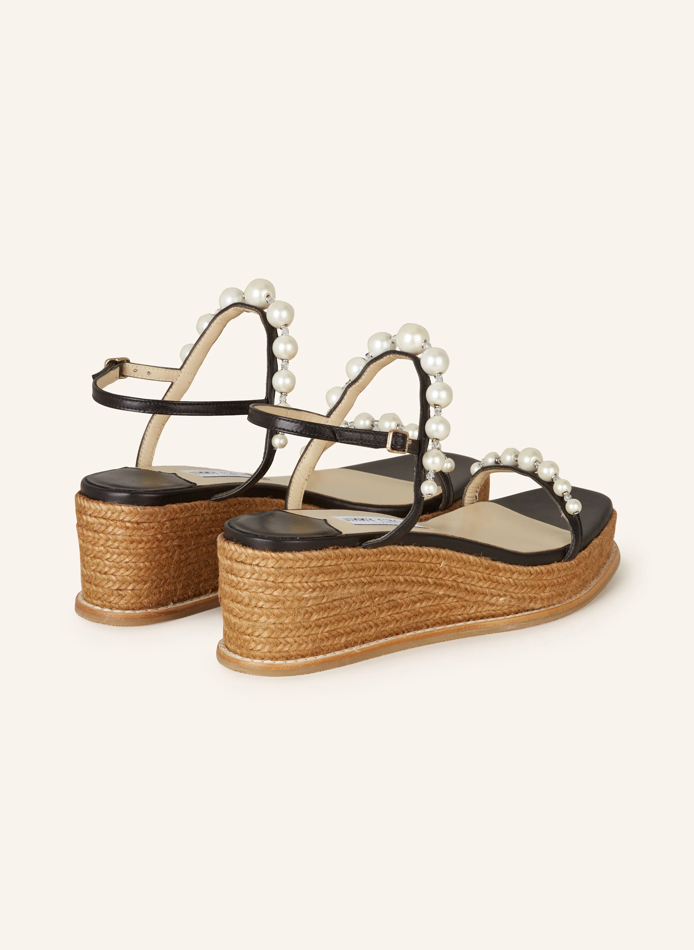 JIMMY CHOO Wedges AMATUUS 60 mit Schmuckperlen
