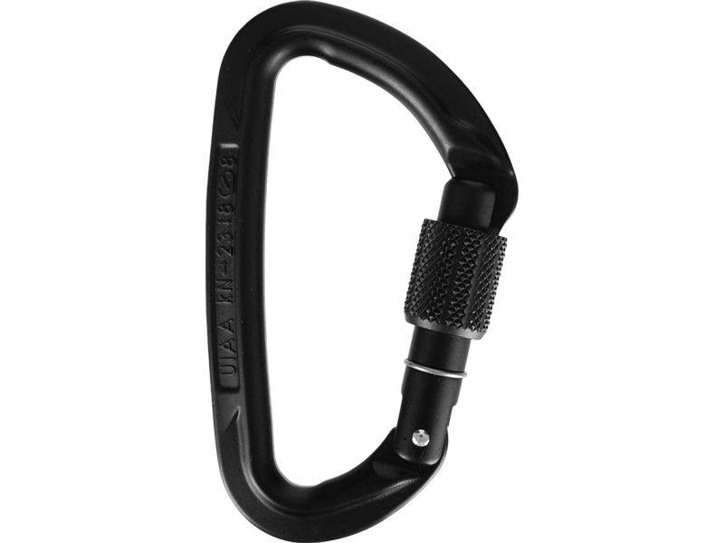 Wild Country Carabiner Session Screw Gate Schwarz Karabiner mit Schraubverschluss