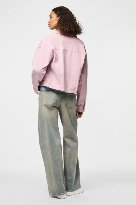 Pieces roze dames jas