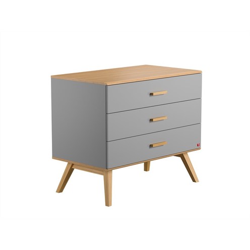 Chambre NAUTIS lit 60x120 commode armoire gris - VOX