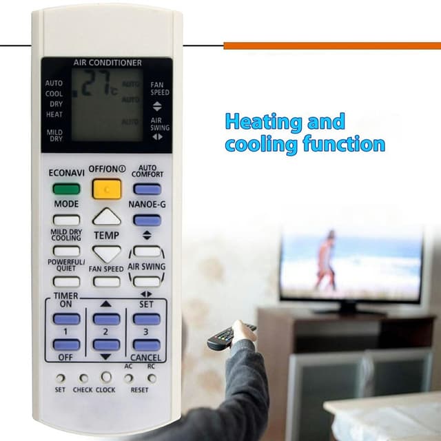 Udskiftning fjernbetjening til A75C3706 Panasonic Air Conditioner