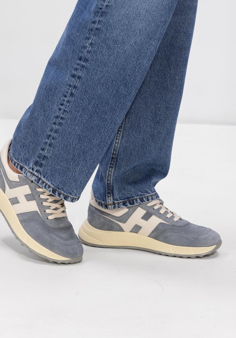 blauwe hogan lage sneakers hyperlight allacciato h