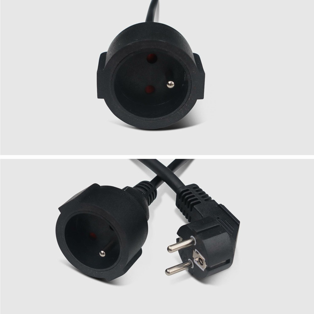 Voltr - rallonge électrique murale câble de 15m . Enrouleur de jardin automatique avec sécurité thermique. 3200w