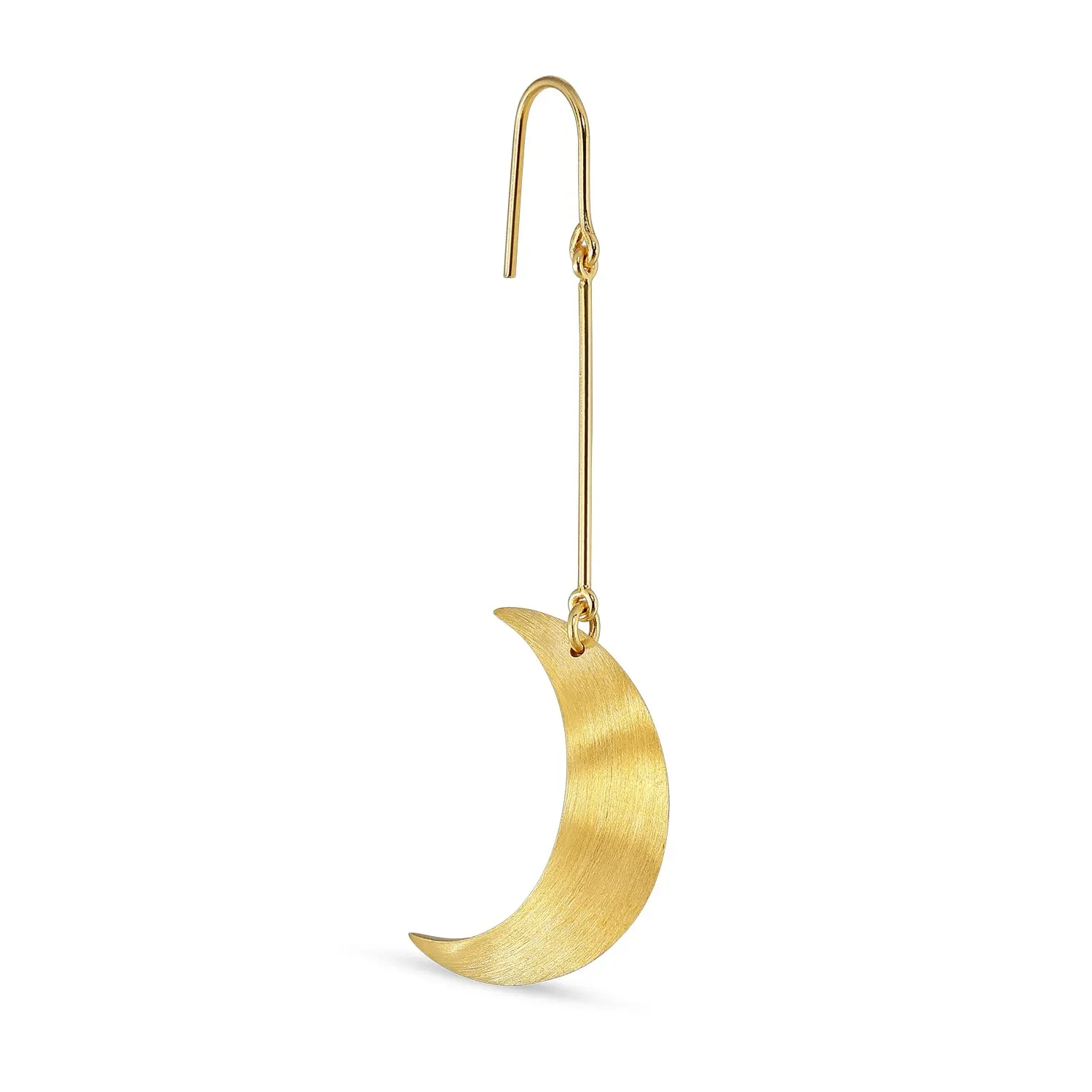 Jane Kønig Half Moon Ørering Single 18 kt. Forgyldt Sølv JKHM001-G