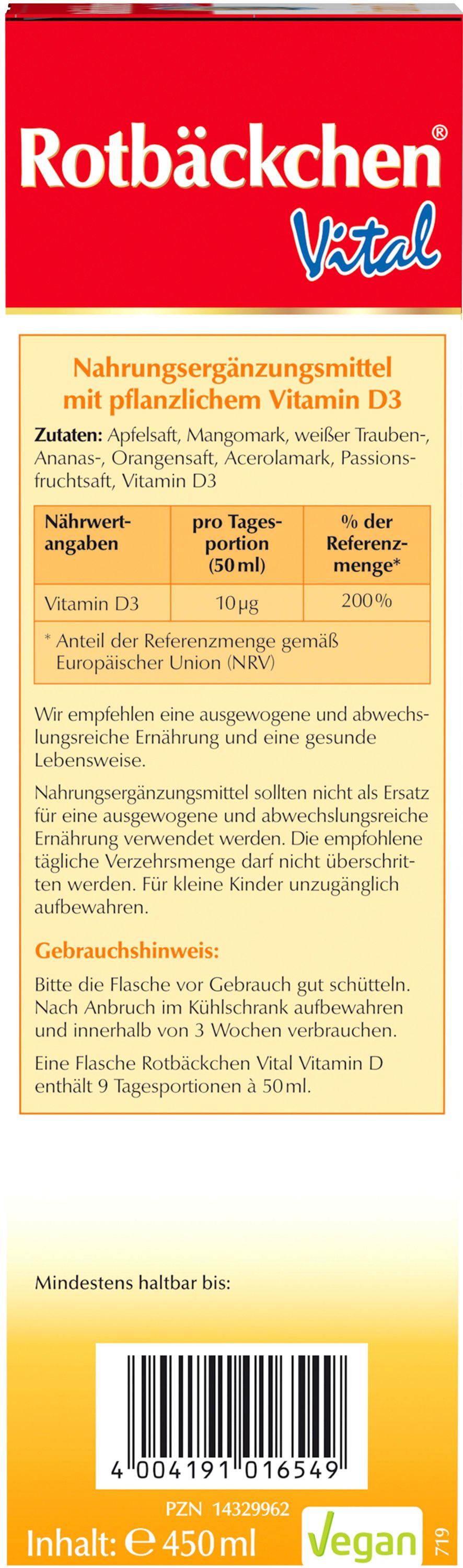 Rotbäckchen Vital Vitamin D