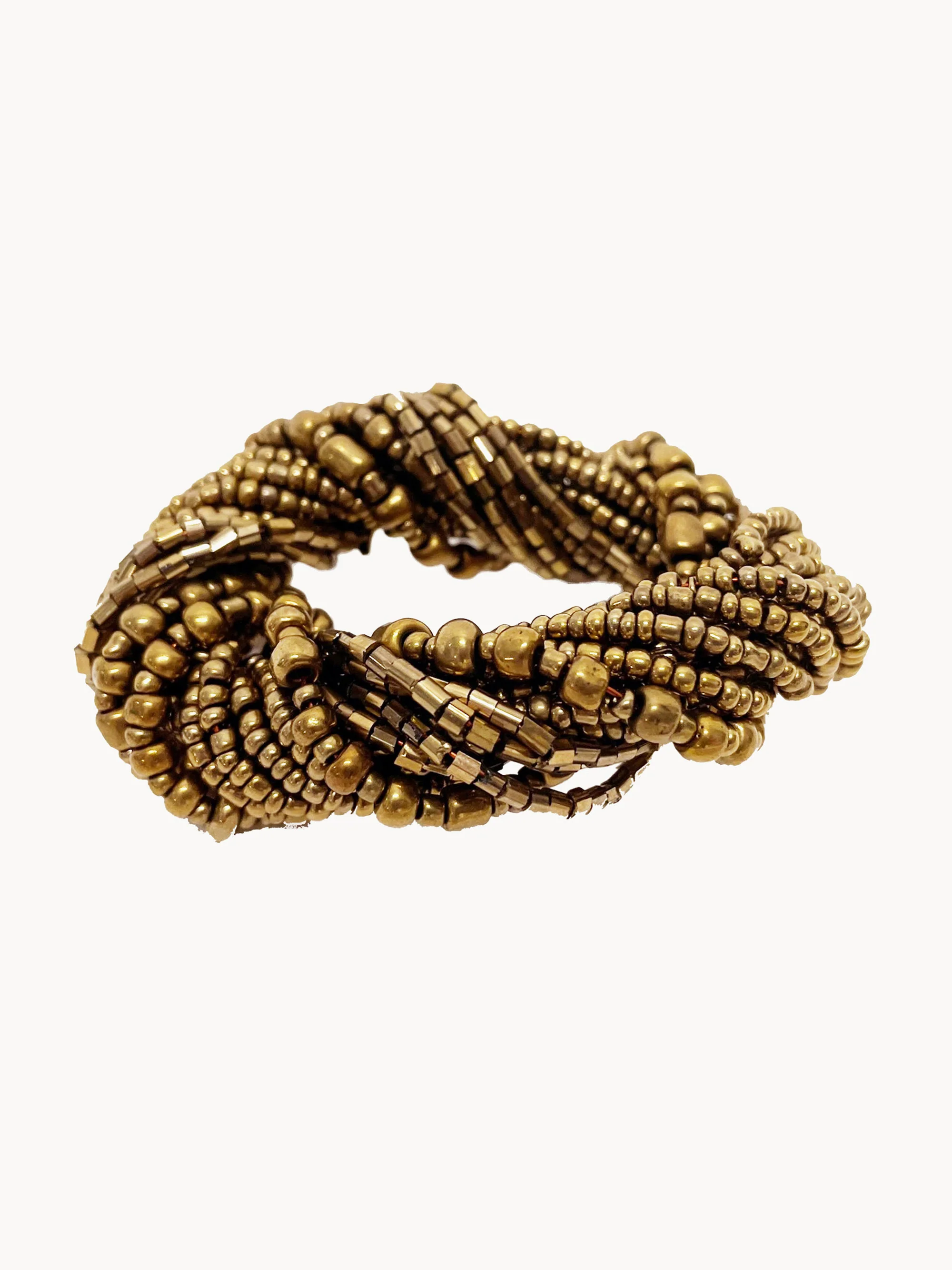 Handgeweven servetring Beaded