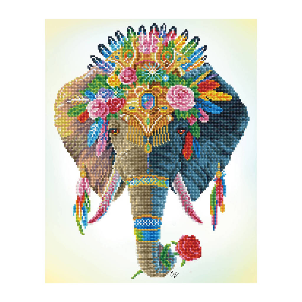 Bohemian Elephant Diamond Painting 13.596 Dotz