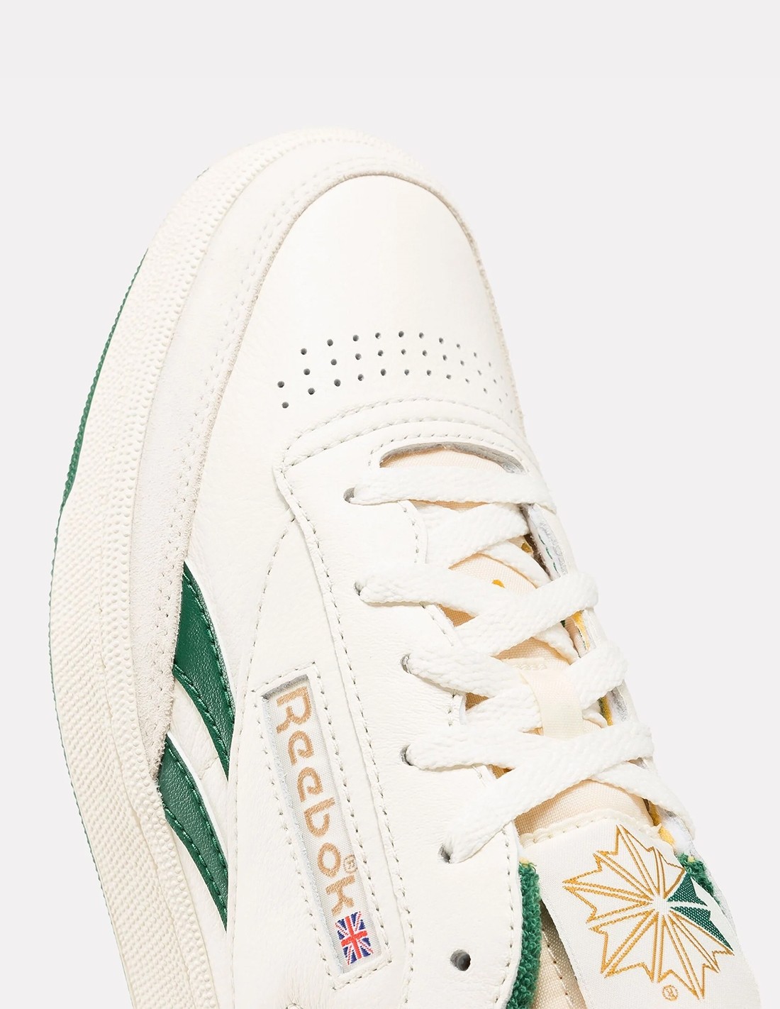 reebok Sneakers Homme Club C Revenge Vintage Blanc/Vert Cuir