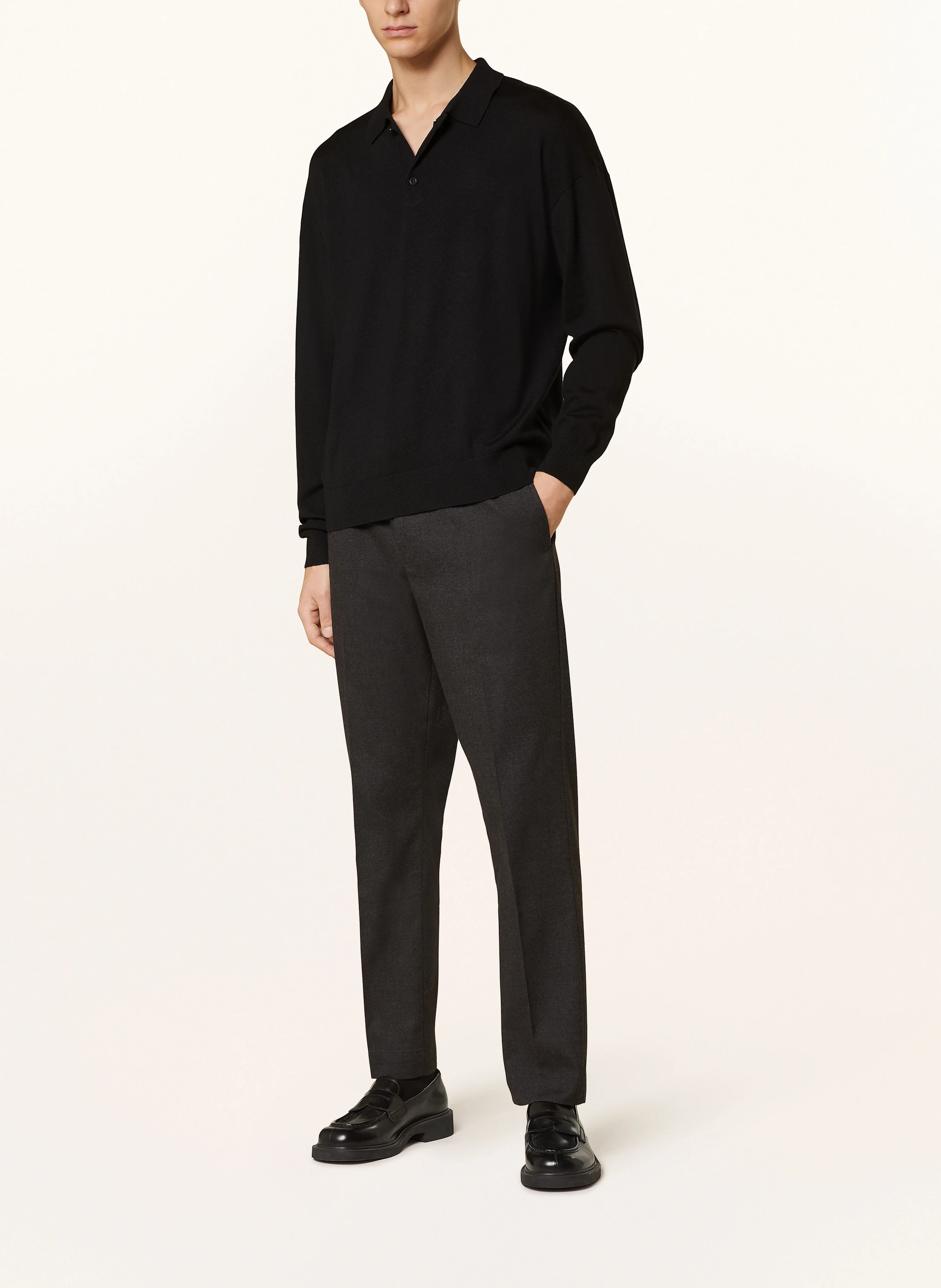 PAUL Strick-Poloshirt aus Merinowolle