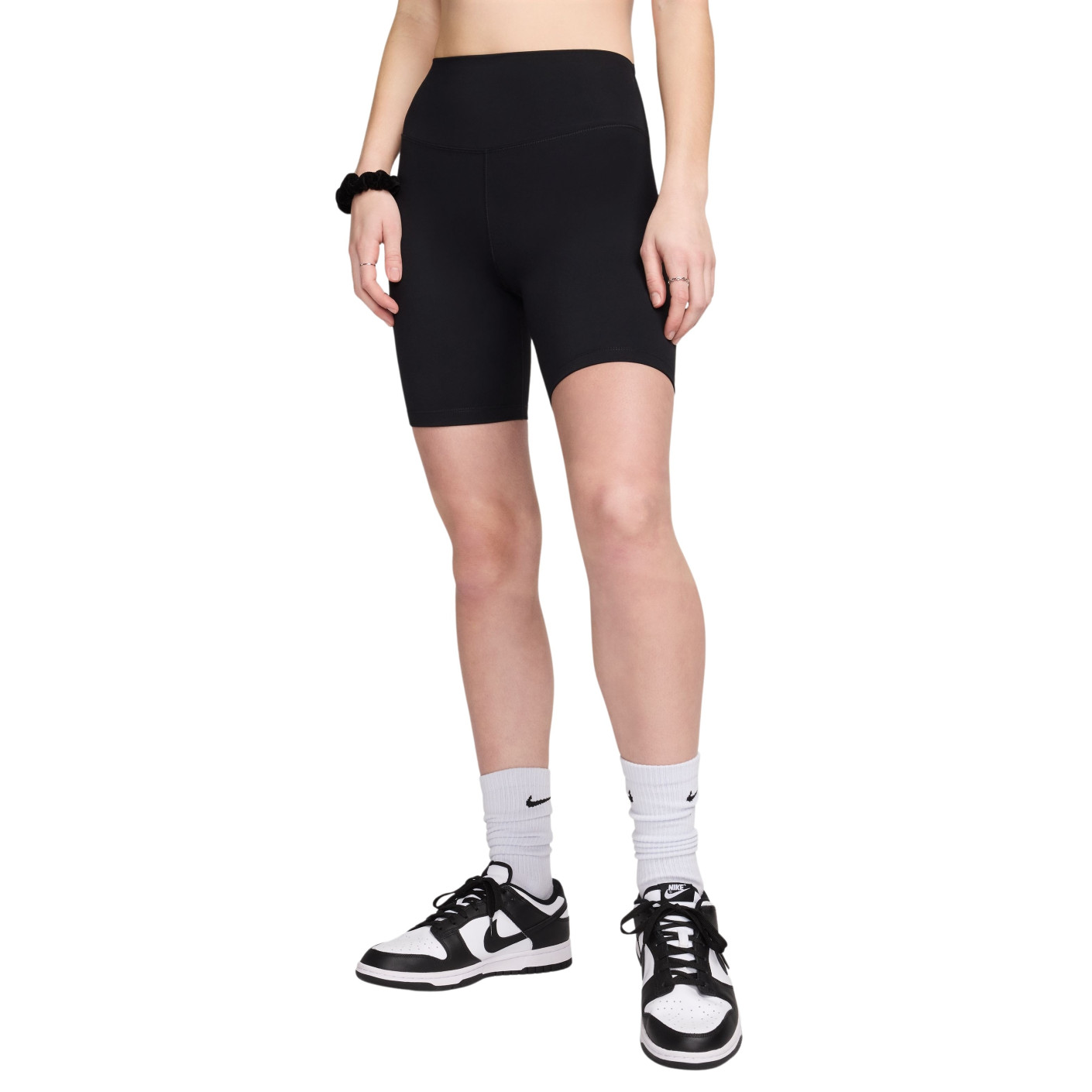 Nike One Short 8-Inch Dames Zwart Wit