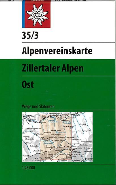 ALPENVEREIN - 35 3 ZILLERTALER ALPEN EST 1 25 000