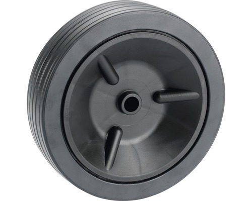 Tarrox PVC grasmaaierwiel met groefprofiel, tot 30 kg. 150x38x12 mm