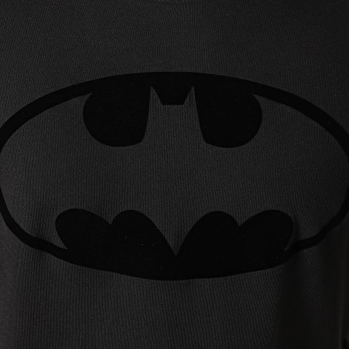 Tee Shirt Batman Logo Velvet Noir Noir