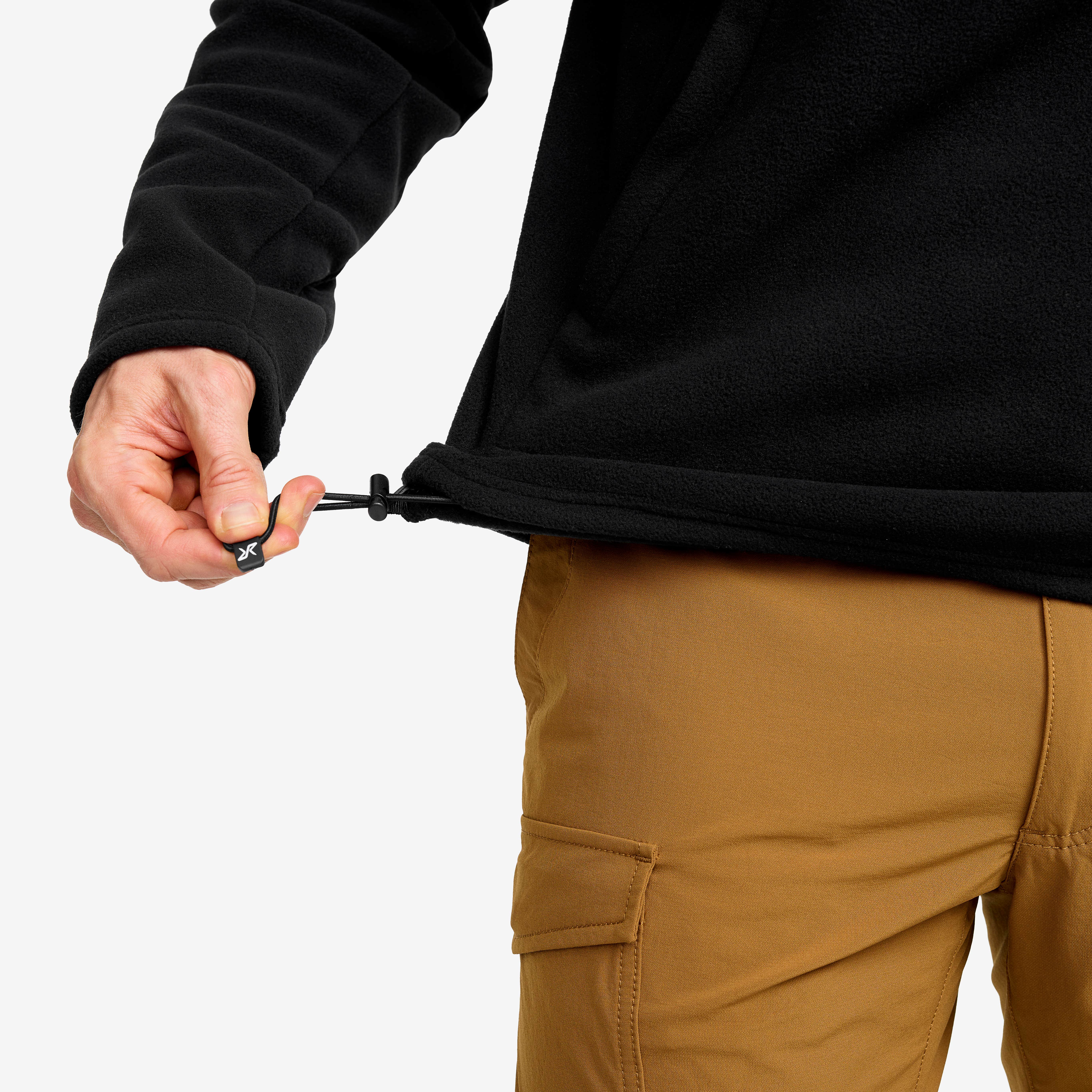 Polar Fleece Hoodie Herre Black