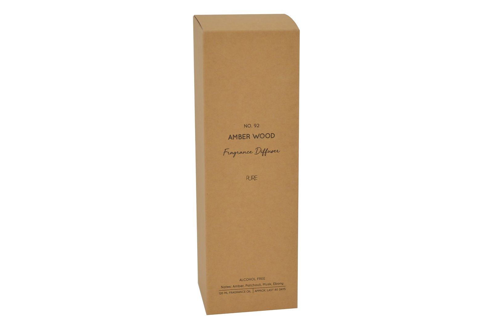Amber Wood duftpinner Lys brun, 120ml.