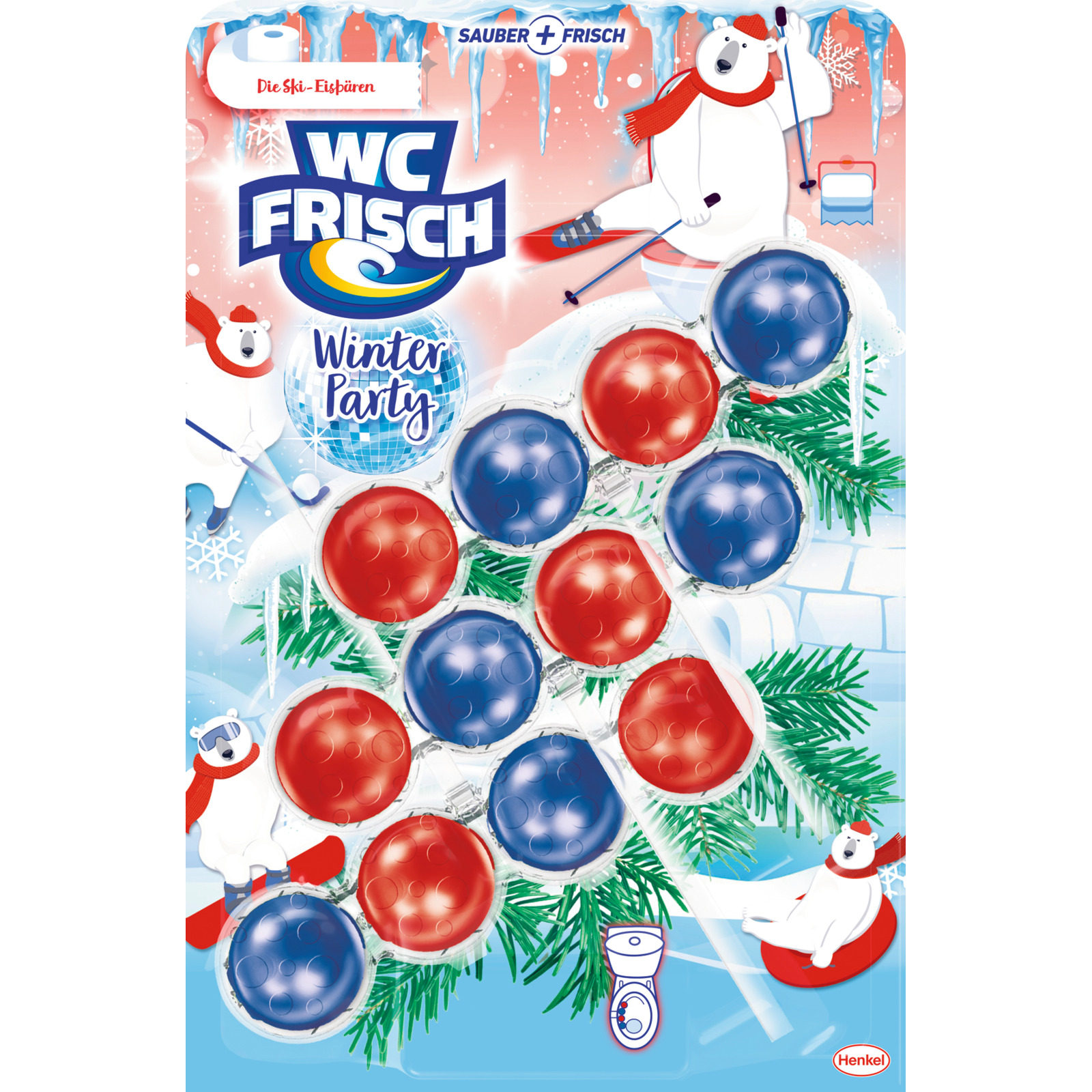 WC Frisch Kraft Ski-Eisbären 3x50g