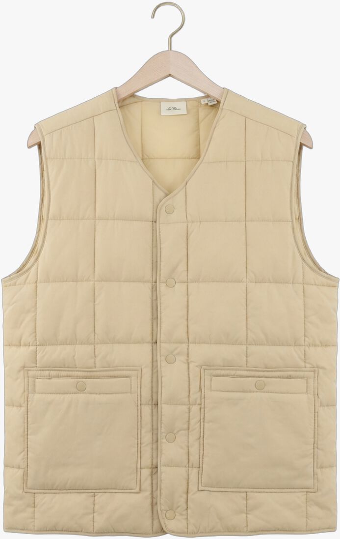 beige les deux bodywarmer matt quilted vest
