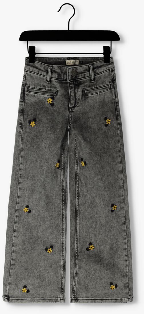 LOOXS grijze looxs wide jeans 10sixteen embroidered wideleg jeans