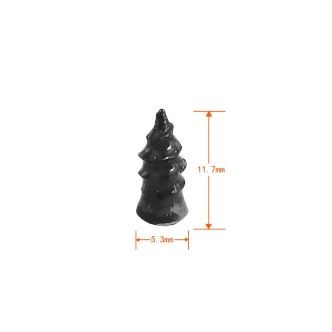 (10er Set) Notfall Reifenreperatur Kit Gummi Werkzeug für Auto / LKW / Motorrad / Roller / Velo - Schwarz