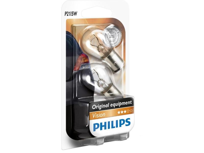 Philips Automotive Signallampen P21/5W PKW Leuchtmittel für Fahrzeuge, 12 V