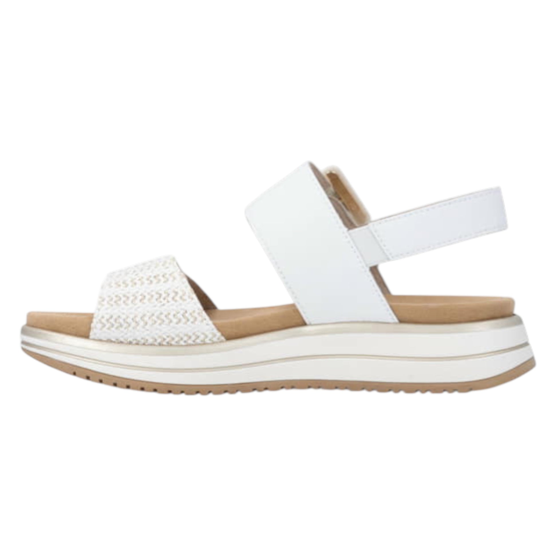 Flade sandaler, kvinder, hvid