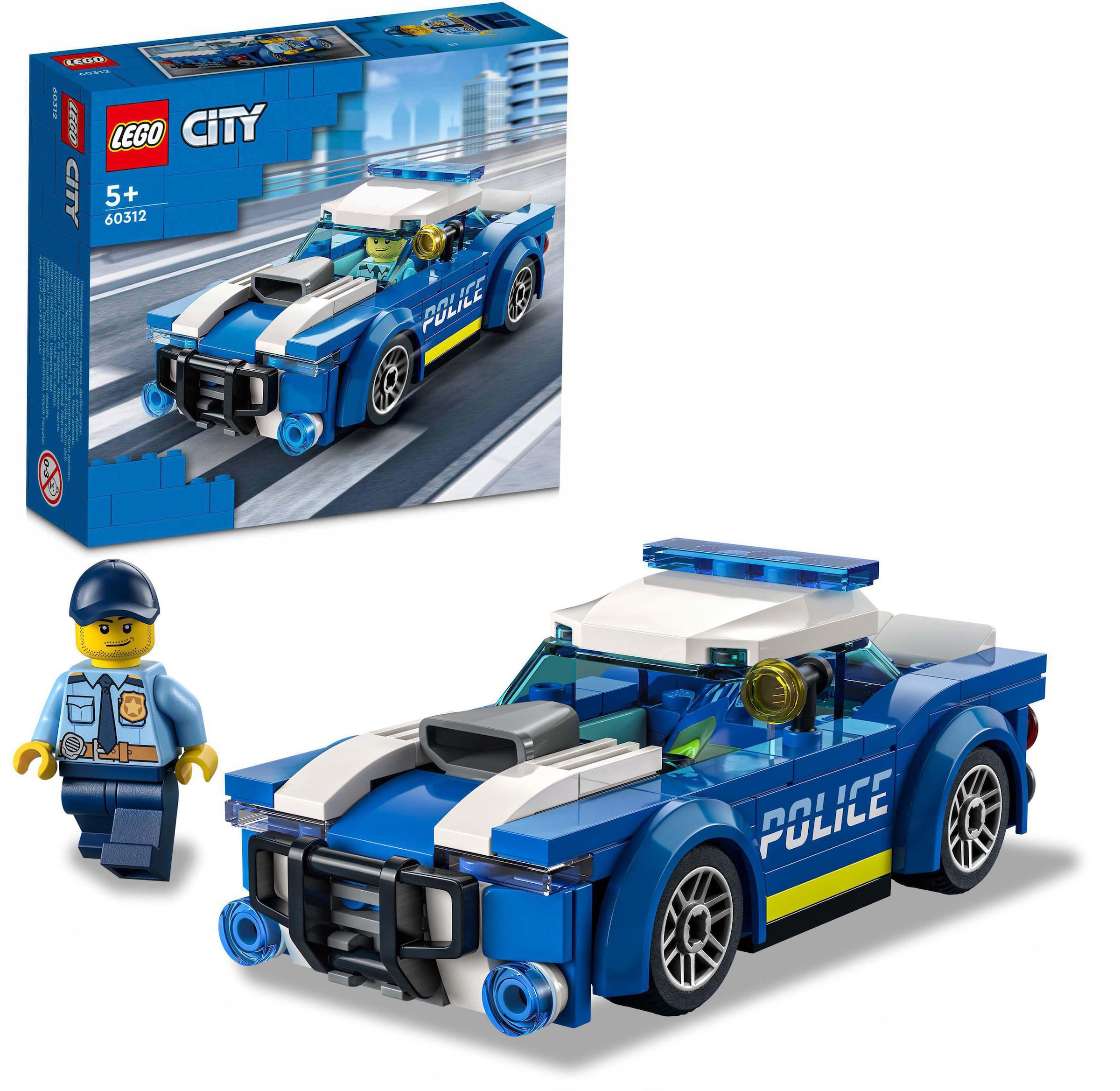 LEGO® Konstruktionsspielsteine »Polizeiauto (60312), LEGO® City«