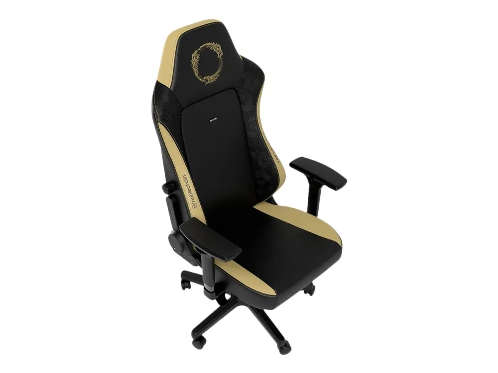 Noblechairs Hero - Stol - ergonomisk - armstøtter - vippe - drejeled - aluminium, polyurethan, velour, memory foam, koldskum, stålramme, veganerlæder (PU) - The Elder Scrolls Online Edition