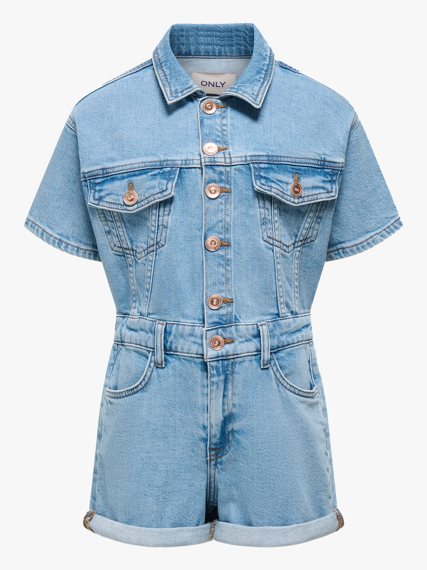 Castel Short Sleeve Playsuit