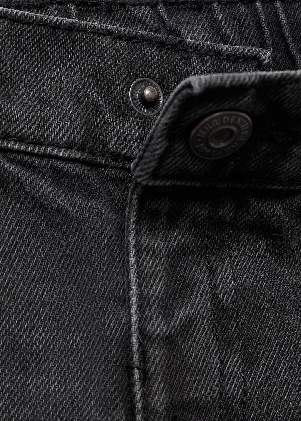 Mango Kids straight leg jeans donkergrijs