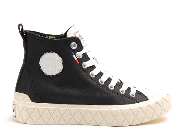 Palladium boots bottine plates femme palla ace mid lth ul noir
