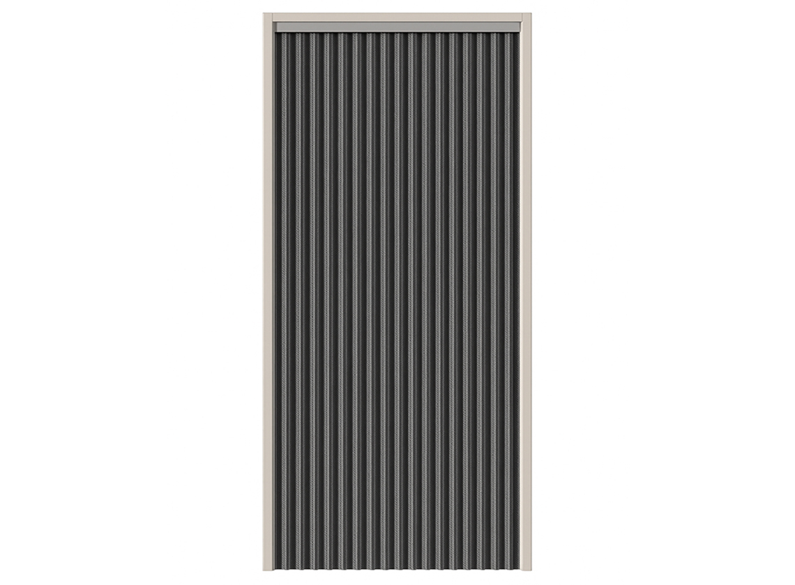 Arisol koordgordijn 190 x 60 - anthracite/grey