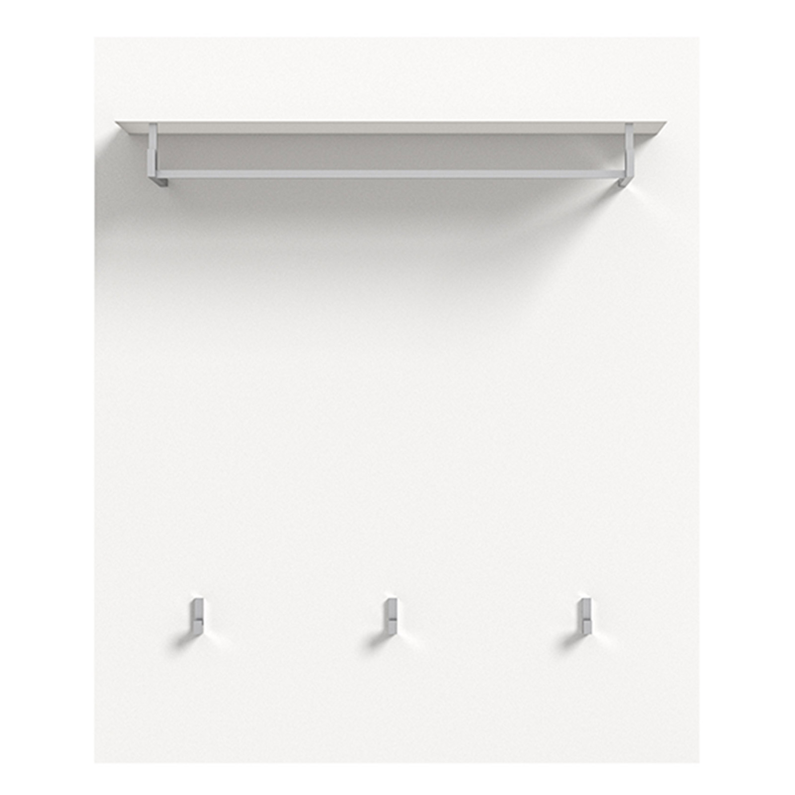 Garderobenpaneel HILTON - alpinweiß - 80 cm breit