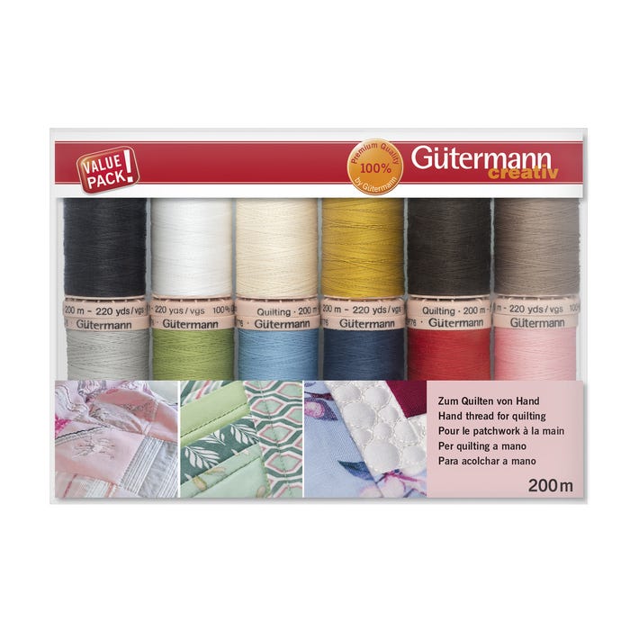 Gûtermann-Set 12 spoelen quilting - Gütermann