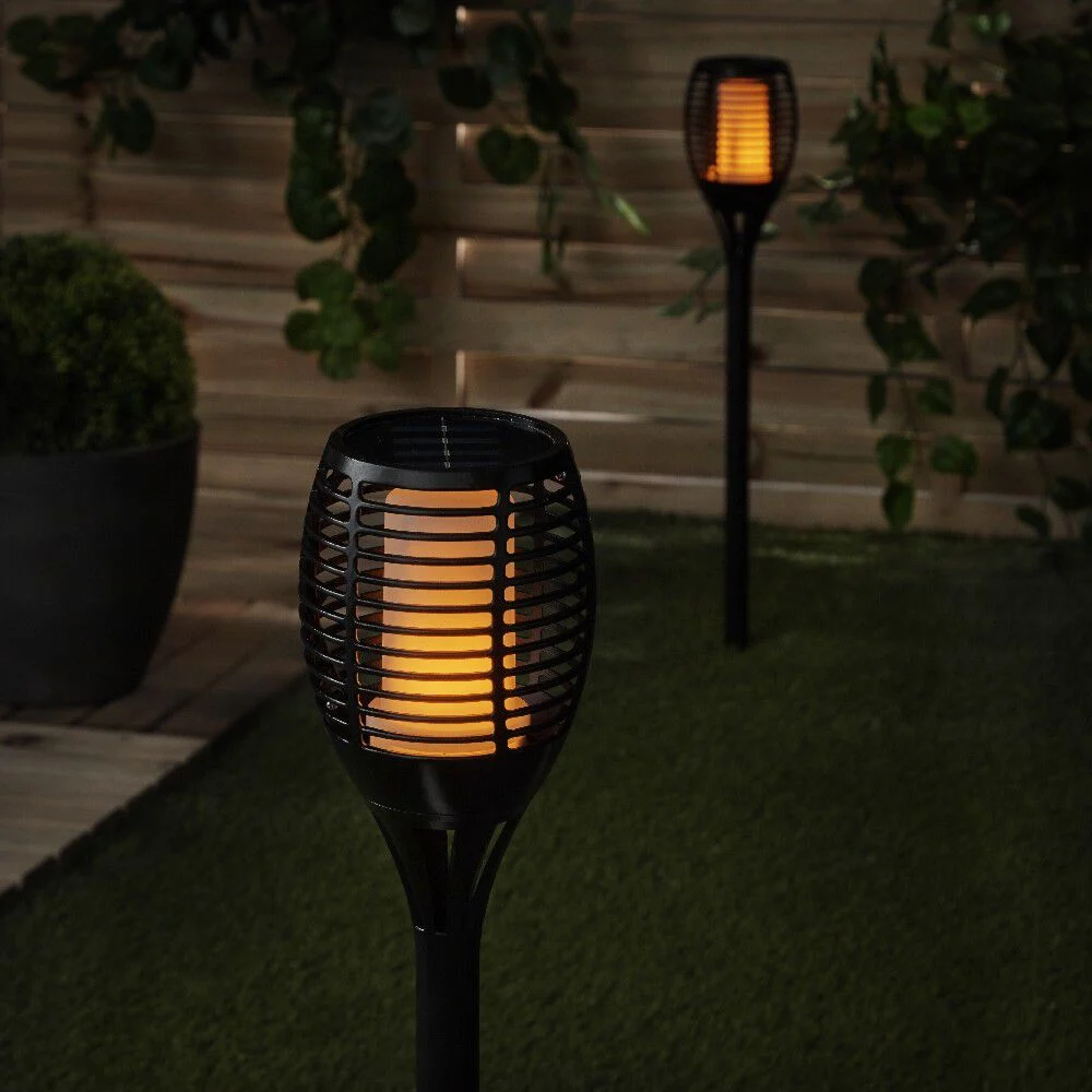 Torche solaire imitation flamme à poser ou planter