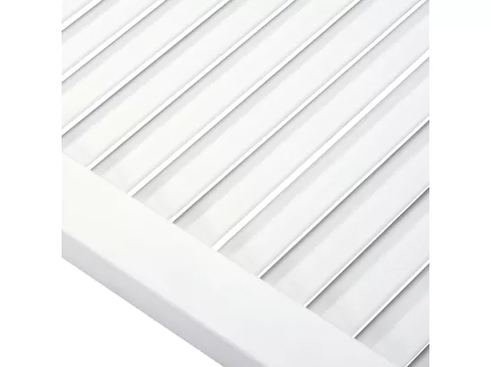 Portes d'armoire à persiennes 4pcs blanc 99,3x59,4cm pin massif