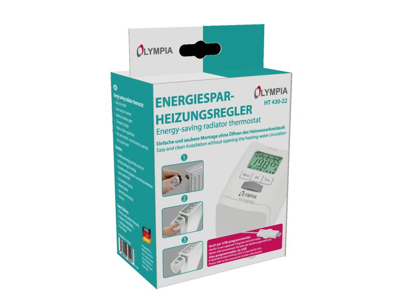 Olympia Heizkörperthermostat HT 430-22 Energiesparregler, Heizungsregler, Energie, Energie sparen