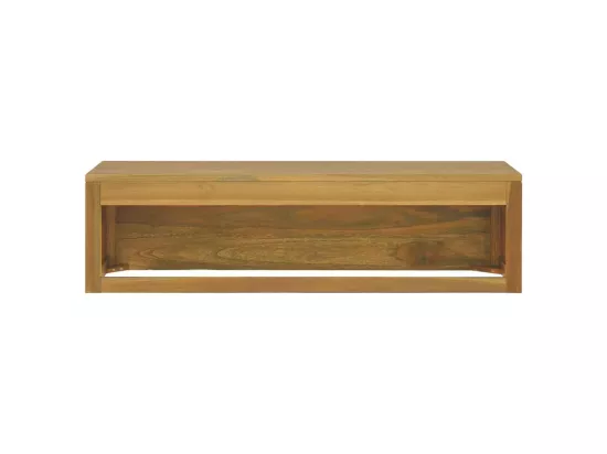 Armoire murale de salle de bain 110x45x30 cm Teck solide