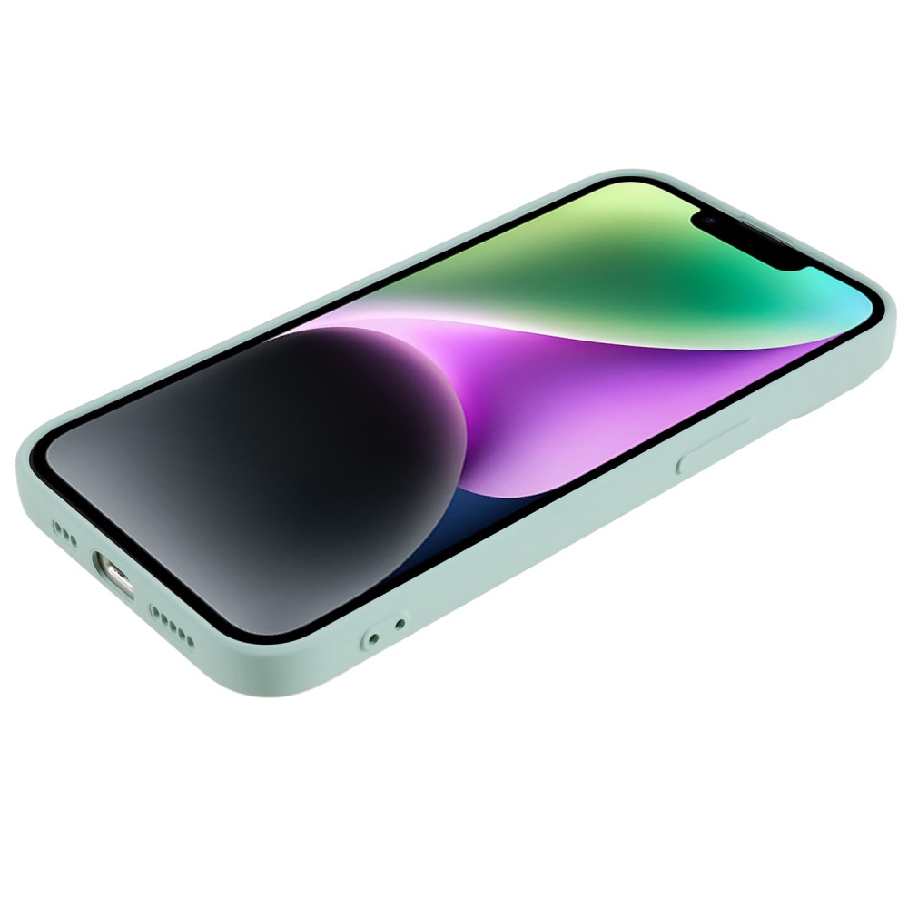 iPhone 15 Gummi Case Hülle mit Kameraschutz - Türkis (Matt)
