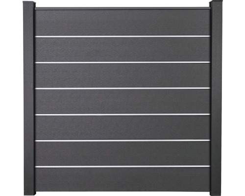 Hoofdelement GroJa Flex Grande Premium incl. sierstrip insteeksysteem zonder palen 180 x 180 cm antraciet